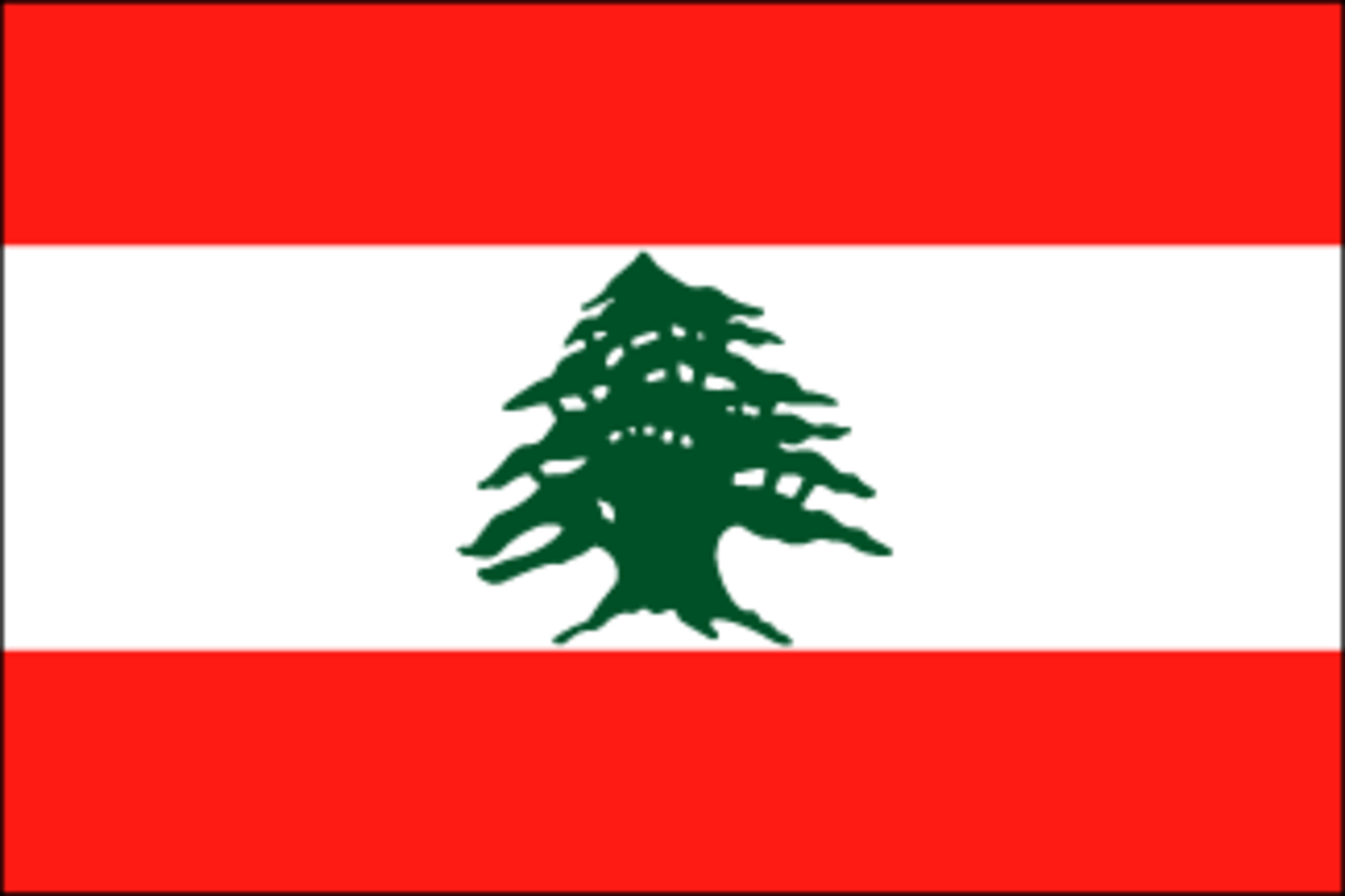 3x5 Foot (90x150 cm) Lebanon International Polyester Indoor/Outdoor Flag